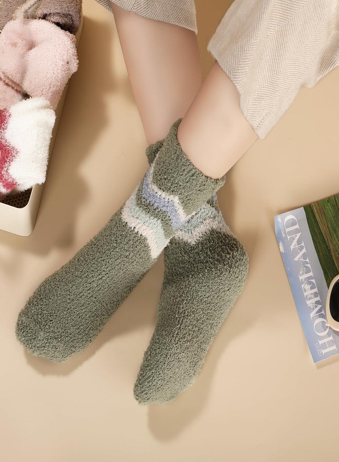 Premillow Fuzzy Socks for Women, Winter Cozy Socks with Coral Fleece, Warm Soft Slipper Sock for Women - Image 3